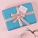 WRAPAHOLIC Wrapping Paper Roll - Glitter Aqua for Birthday, Holiday, Wedding, Baby Shower - 30 inch x 16.5 feet