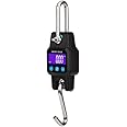 Klau Portable Rechargeable 300 kg / 600 lb Heavy Duty Digital Crane Scale LCD Display with Backlight Black for Home Farm Hunting Outdoor