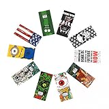 100-Packs Pre-Cut 20700&21700 Battery Wraps Cover Protective Sleeve Heat Shrink Wrap - 10 Styles