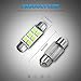 Partsam 44mm Festoon LED Light Bulbs LED Car Interior Lights Map Dome Reading Lights Bulbs 211-2 578 569 Festoon LED Bulb 6-SMD 12V -Ice Blue (Pack of 4)