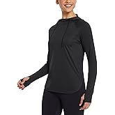 baleaf Women's Sun Protection Hoodie Shirt UPF 50+ Long Sleeve UV SPF T-Shirts Rash Guard Hiking Running Quick Dry