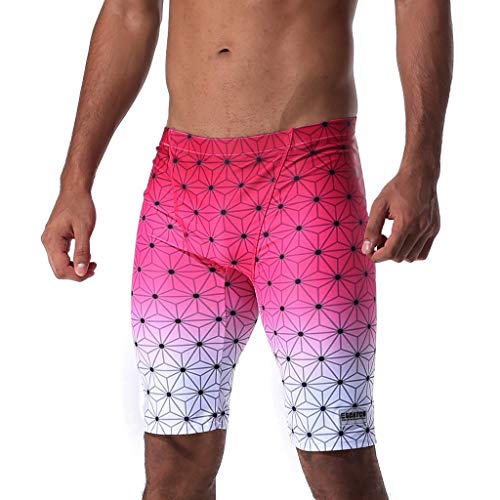 NUWFOR Men Breathable Trunks Pants Solid Gradient Swimwear Beach Slim Wear