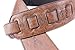 Walker & Williams G-504 Saddle Tan Tooled Leather Strap with Padded Glove Leather Back