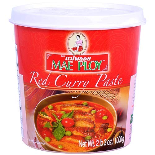 Mae Ploy Red Curry Paste Authentic Thai Red Curry Paste For Thai Curries And Other Dishes