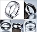 8mm Domed Tungsten Carbide Wedding Band Rings For Men Women Beveled Edge Comfort Fit Size 5-13