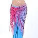 Belly Dance Accessories Shining Triangle Crochet Coins Sequins Hip Scarf with Tassel Dance Hip Wraps