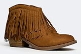 J. Adams Fringe Ankle Boot- Western Cowboy Bootie