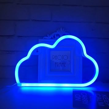 Blue Cloud Neon Light Signs Baby Nursery Led Wall Decor Room