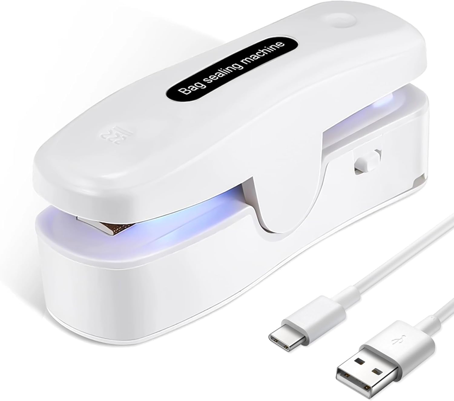 Photo 1 of 2 In 1 Mini Bag Sealer with Cutter, Rechargeable Heat Sealer, Portable Snack Bag Sealer for Plastic Bag Food Storage