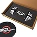GoBadges IP01 Mini Cooper R55,56,57,58,59 Door Pull and Glove Box Cap - Blackjack