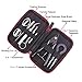 DIY Tool Kit for Home and Jewelry Repairs, 8 in 1-Pliers Ceramics Tweezers Stainless Steel Tweezers Folding Scissors Jig Screwdriver Brush