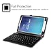 Fintie Samsung Galaxy Tab E 9.6 Keyboard Case - Slim Fit PU Leather Stand Cover with Premium Quality [All-ABS Hard Material] Removable Wireless [Long Life Battery] Bluetooth Keyboard, Galaxy