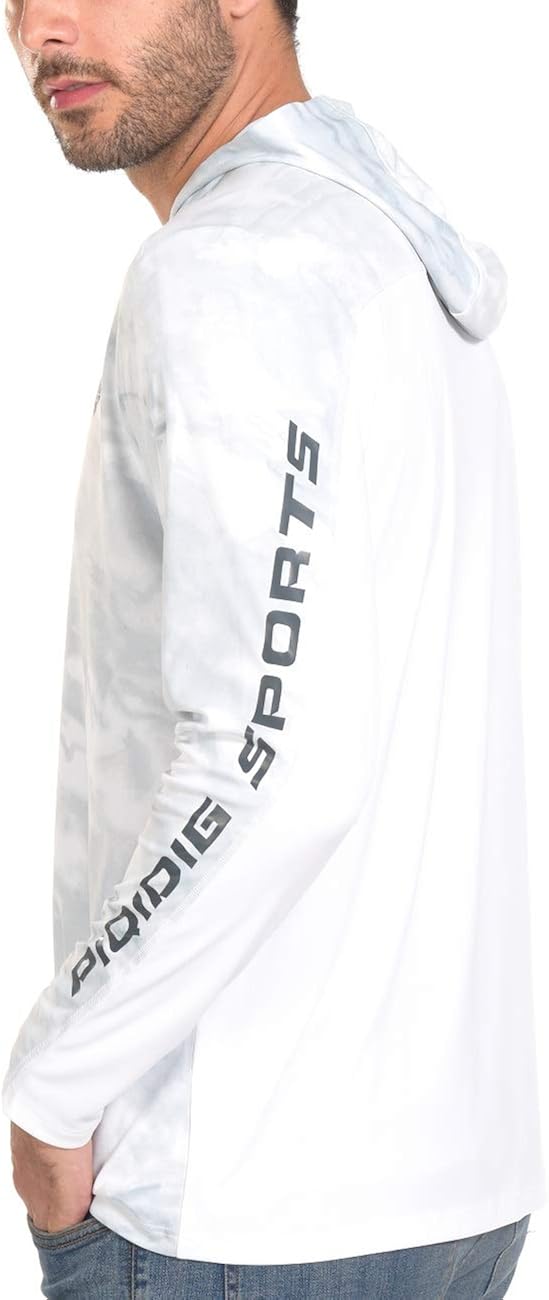 Fishing Shirts for Men Long Sleeve - Sun Protection SPF 50+ UV Tshirt Hoodies: Clothing
