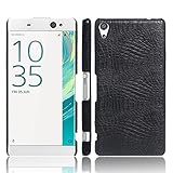 Sony Xperia XA Ultra Leather Case,Yiakeng QSQ Super Leather Cover Pc Hard Case Shell Compatible for Sony Xperia C6,XA Ultra Dual 6