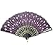 HLJgift Folding Hand Held Fans Bulk for Women Pack of 10 Mixed Color