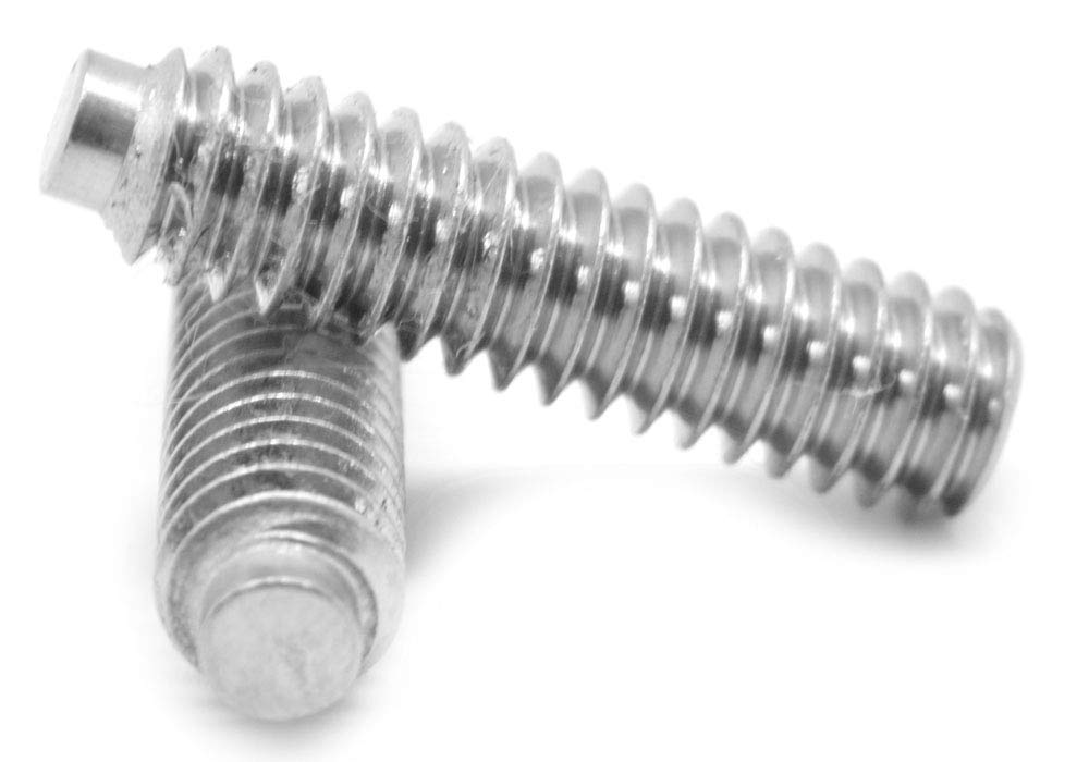 3/8"24 x 3/8" Fine Thread Socket Set Screw Half Dog Point Stainless
