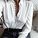 Long Sleeve Shirt,Hemlock Women's Turn Down Collar Blouse Button Tops (M, White)