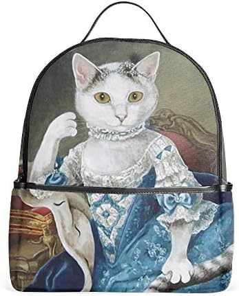 Lightweight Susan Herbert Cat Princess School Backpack Waterproof Book Bag for Girls Teens Kids