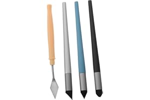VANZACK 1Set Artist Blending Sponge Pen with Soft Head Oil Pastel Blending Tools and Scraper