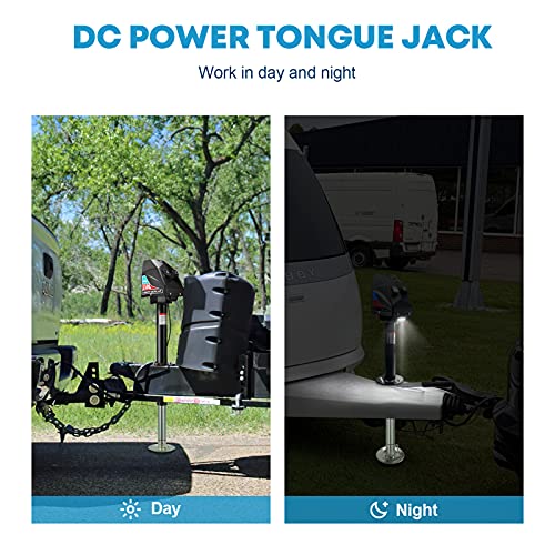 Kohree Electric Trailer Jack 3700lbs, Heavy Duty RV Electric Power