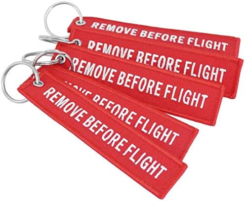 Amazon Liti Remove Before Flight 刺繍タイプ 赤 キーチェーン キーチェーン タグ キーホルダー 5枚セット アニメ 萌えグッズ 通販
