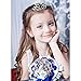 kilofly 6pc Princess Party Favor Crown Crystal Rhinestone Tiara Hair Comb Clip