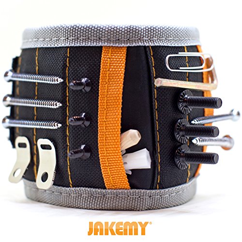 Stellar JAKEMY JM-X5 | 14.6 inch | Magnetic Wristband | 5 Strong Magnets 2 Pockets | Handyman Tool | Best DIY Gift - Thumbnail 5