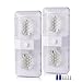 MICTUNING 12V Double LED Dome Light Fixture 3-Way Switch Interior Ceiling Lamp for RV Camper Trailer (2 Pack)