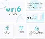 TP-Link Deco X50 3-Pack AX3000 Mesh WiFi 6 System AI-Driven 6500 ft² view 3