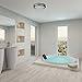 HomeSelects 6100 Saturn Surface Mount Ceiling Light, Brushed Nickel with Opal Glass Globe, 12