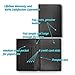 RFID Blocking Folding Leather Passport Holder Wallet For Men and Women - Black