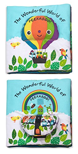 Melissa & Doug Soft Activity Baby Book - The Wonderful World of Peekaboo! Lift The Flap Busy Book for Toddlers, Sensory Toys for Babies and Toddlers