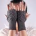 3-4 Pairs Fingerless Gloves Arm Warmers for Women Knit Hand Crochet Winter Warm Mittens