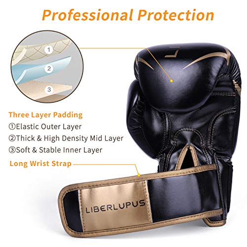 Liberlupus Boxing Gloves for Men & Women, Boxing Training Gloves
