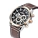Watches, Men Sports Watches Water Resistant Wrist Watch with Leather Strap Chronograph Date Display