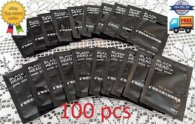 100 PILATEN blackhead remover Deep Cleansing black mud mask acne pore strip peel