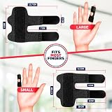 Dr. Arthritis Finger Splint Doctor Handbook Trigger Finger 2 Sizes Black L/XL view 8