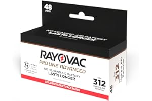 Rayovac Proline Advanced Mercury-Free Hearing Aid Batteries44; Box - 4844; Size 312