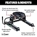 CURT 16516 E16 5th Wheel Slider Hitch for Short Bed Trucks, 16,000 lbs