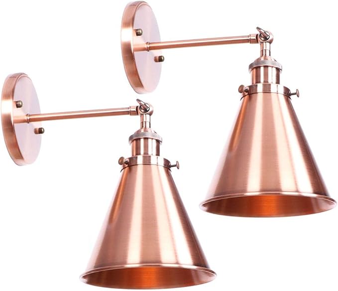 Amazon.com: Ganeep 2 Pack Industrial Vintage Iron Wall ...