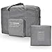 CAREMORE Unisex's Lightweight Foldable Waterproof Duffel Travel Bag Luggage Bag Large Capacity Lt Grey