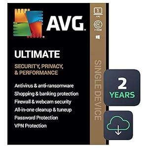 AVG Ultimate 2022 | Antivirus+Cleaner+VPN | 1 PC, 2 Years [Download]