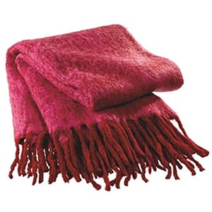 Mexican Falsa Hand woven Throw Blanket * Yoga * Pink ...