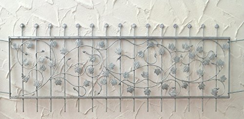 Gabella Eisenzaun Metallzaun Schmiedeeisen Zaun Bachus-Z100/200 verzinkt – Bild 4