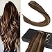 Sunny Weft Human Hair Extensions Ash Blonde Highlights Platinum Blonde Sew in Hair Extensions Blonde Highlights Human Hair Weft Extensions for Women Add Hair Volume 16inch 100g