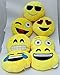 Emoji Pillows, Plush Cushion with Various Emoticon Expressions Faces Moods. Random Assorted Styles and Designs. Styles and Designs Will Vary at Random When Shipped by Amazon or by Perfect Life Ideas