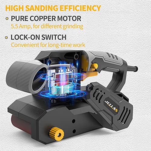 Belt Sander, Jellas 2 in 1 Belt & Bench Sander, 3x18 inch Belt Sanders