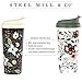 Steel Mill & Co Insulated Thermal Coffee/Tea Mug, 16oz Travel Cup, Floral Tumbler, Woodland Floral