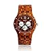 Oct17 Men's Wooden Wood Watch Analog Quartz Day Date Calendar Bamboo Movement Watches with Case Luxury