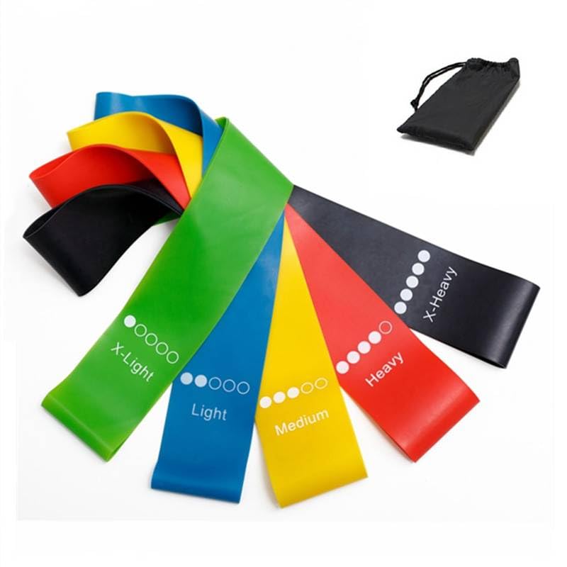 5pcs/Set Yoga Resistance Bands: Get Fit with Bodybuilding, Pilates & More!